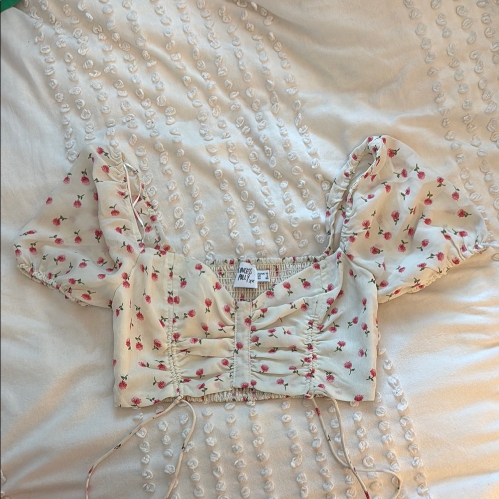 Princess Polly cropped blouse -top